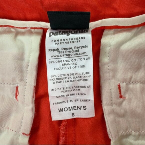 Patagonia Women's Sz 8 (30x26) US Red Stretch All-Wear Capris 55395 Style Number - Picture 6 of 12